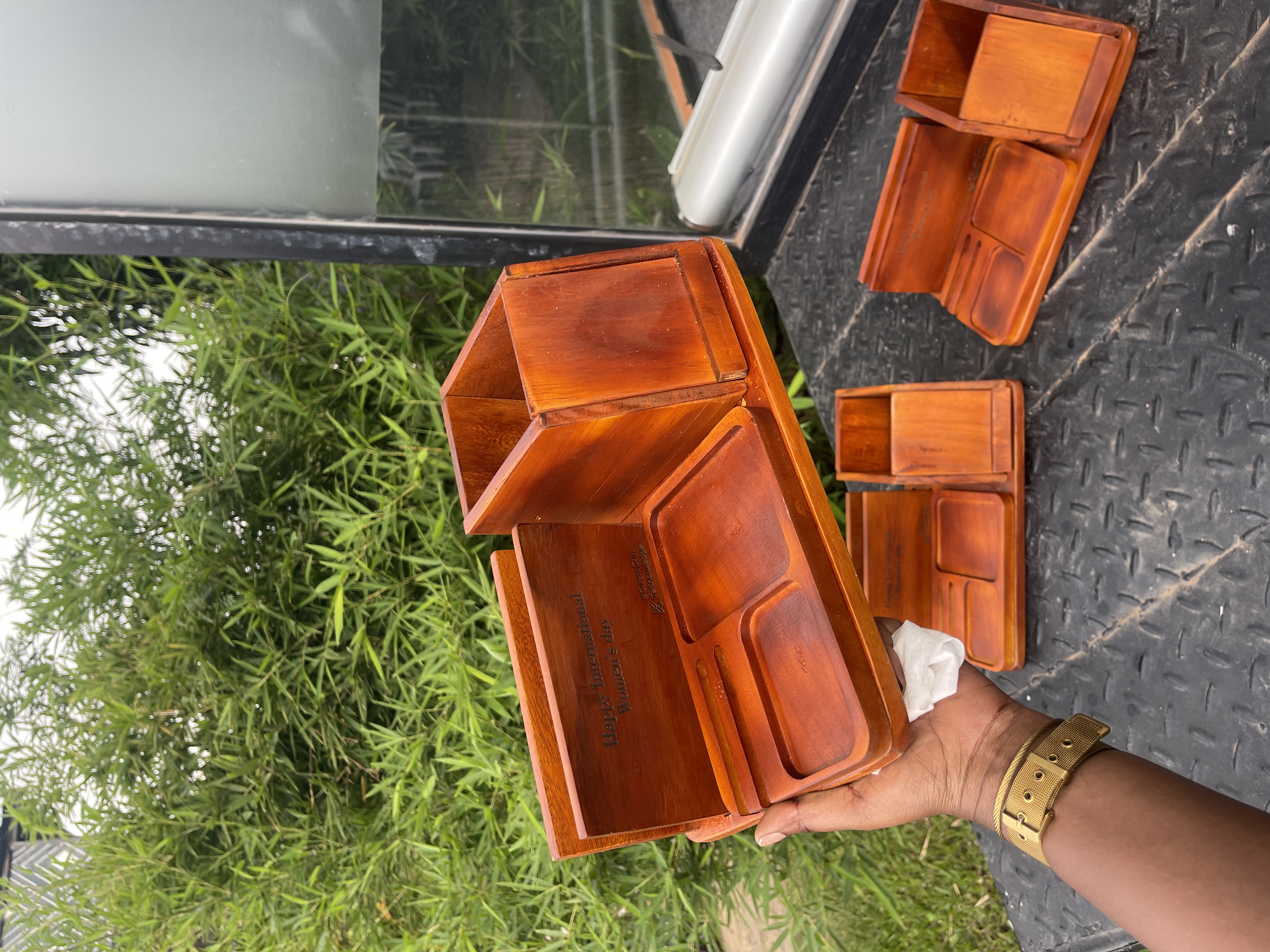 Custom Oak Dining Table — Tables by TAKA Design Kigali